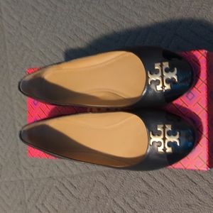 Tory Burch cap toe ballet flats size 8